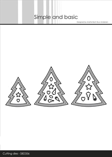 Simple and Basic Die - Christmas Trees