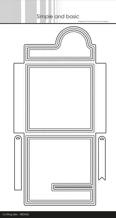 Simple and Basic Die - 10x10 Envelope w. Snap Closure