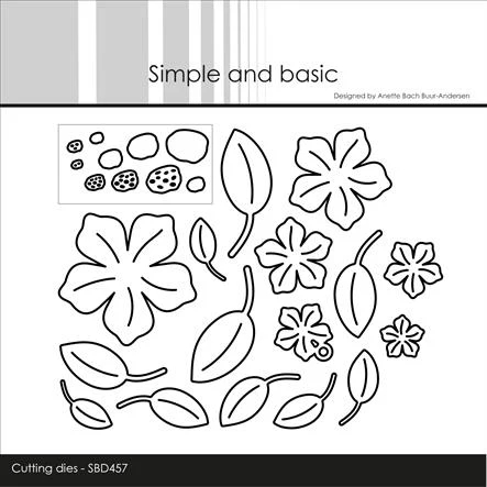 Simple and Basic Die - Flowers & Leaves #2