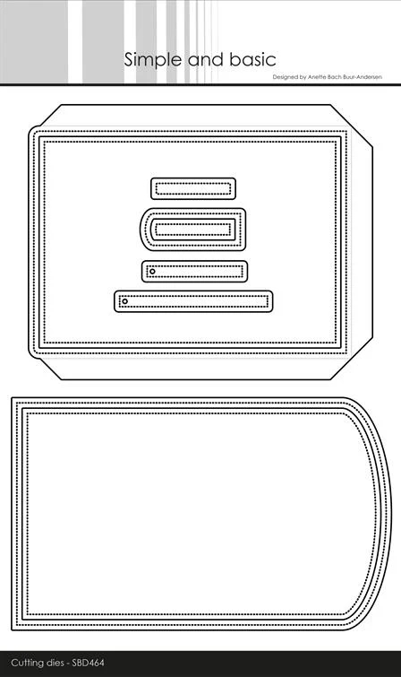 Simple and Basic Die - A6 Envelope