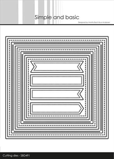 Simple and Basic Die - Combi Striped Frames / Square