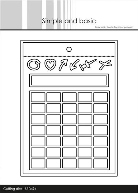 Simple and Basic Die - Calender for Everything