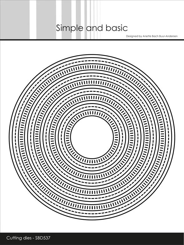 Simple and Basic Die - Combi Striped Frames Circle