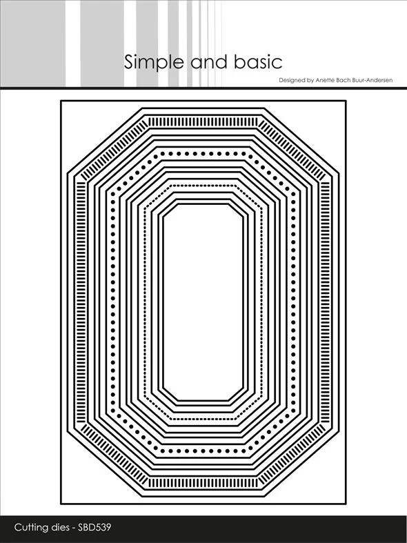Simple and Basic Die - Misc Edged Borders A6