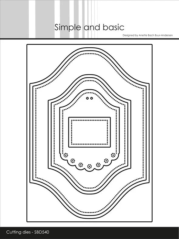 Simple and Basic Die - Ornamental Frame A6 / A7