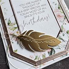 Simple and Basic Die - Feathers