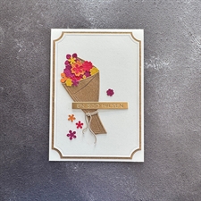 Simple and Basic Die - Bouquet of Flowers