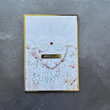 Simple and Basic Die - Heart Rays A6