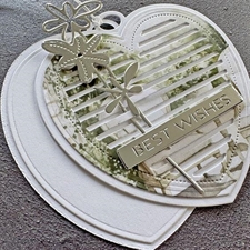 Simple and Basic Die - All Lined Up Heart