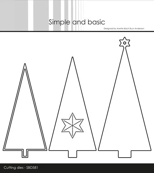 Simple and Basic Die - Christmas Trees