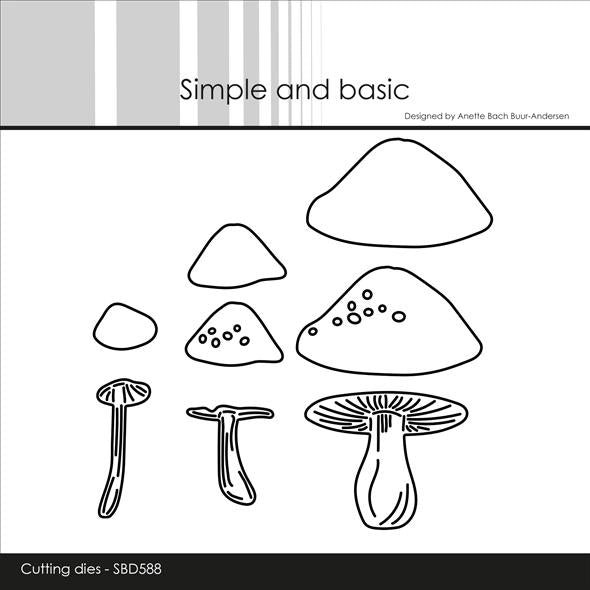 Simple and Basic Die - Mushrooms