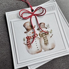 Simple and Basic Die - Square Gift Tag
