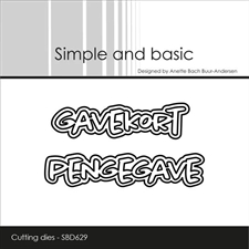 Simple and Basic Die - Gavekort / Pengegave