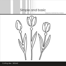 Simple and Basic Die - Tulips
