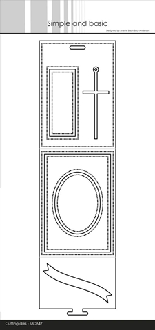 Simple and Basic Die - Place Card A7 