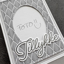 Simple and Basic Die - Place Card A7 