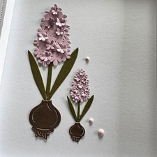 Simple and Basic Die - Hyacinths