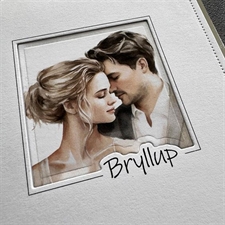 Simple and Basic Clear Stamp & Die Set - Ramme m. Bryllup