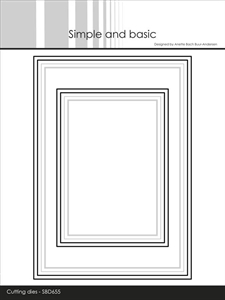 Simple and Basic Die - A6/A7 Frames with Elegant Edges
