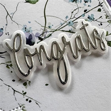 Simple and Basic Die - English Texts (Congrats etc.)