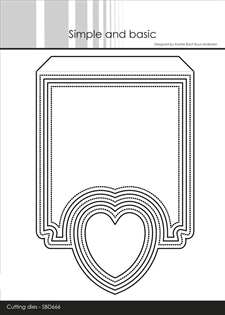 Simple and Basic Die - A6 Heart Card Front