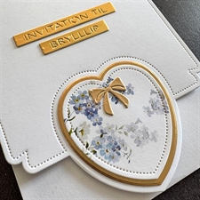 Simple and Basic Die - A6 Heart Card Front