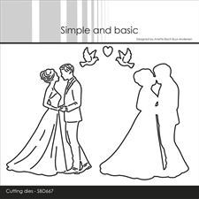 Simple and Basic Die - Wedding Couple