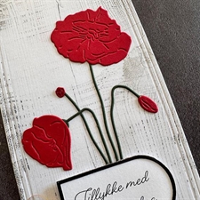 Simple and Basic Die - Poppies