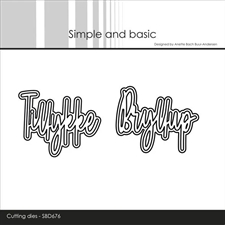 Simple and Basic Die - Tillykke / Bryllup