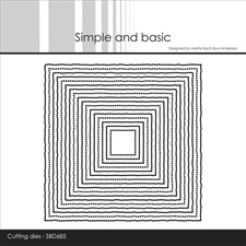 Simple and Basic Die - 10x10 Squares Old Paper Edges
