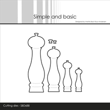 Simple and Basic Die - Salt and Pepper