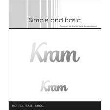 Simple and Basic HOT FOIL Plate - Tekst / Kram