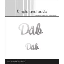 Simple and Basic HOT FOIL Plate - Tekst / Dåb