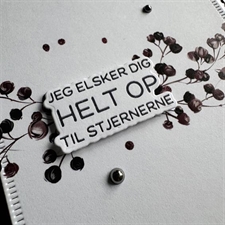 Simple and Basic Press & Hot Foil Plate + Dies - Tekster / Du er en Stjerne m.fl.