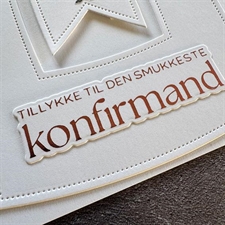 Simple and Basic Press & Hot Foil Plate + Dies - Tekster / Konfirmand m.fl.