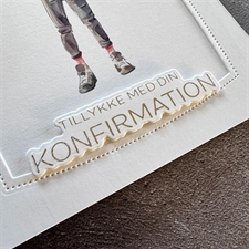 Simple and Basic Press & Hot Foil Plate + Dies - Tekster / Konfirmation m.fl.