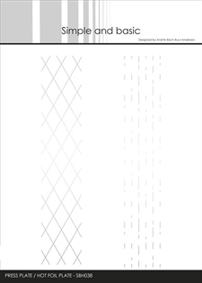 Simple and Basic Press & Hot Foil Plate - Background Strips