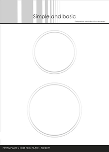 Simple and Basic Press & Hot Foil Plate - Circles