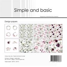 Simple and Basic Design Papers - Beautiful Roses 15x15 cm (lille)