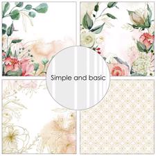 Simple and Basic Design Papers - A Touch of Spring 15x15 cm (lille)