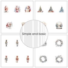 Simple and Basic Design Papers - Christmas, Christmas, Christmas 15x15 cm (lille)