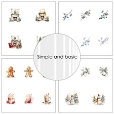 Simple and Basic Design Papers - Christmas, Christmas, Christmas 15x15 cm (lille)