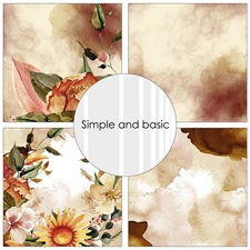 Simple and Basic Design Papers - A Touch of Autumn 15x15 cm (lille)