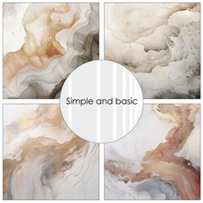 Simple and Basic Design Papers - Modern and Abstract 15x15 cm (lille)