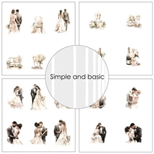 Simple and Basic Design Papers - All that Love 15x15 cm (lille)
