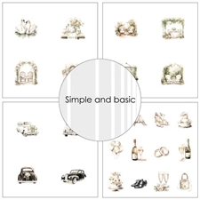 Simple and Basic Design Papers - All that Love 15x15 cm (lille)