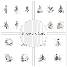 Simple and Basic Design Papers - Baby it\'s Cold Outside 15x15 cm (lille)