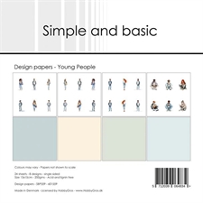 Simple and Basic Design Papers - Young People 15x15 cm (lille)