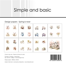 Simple and Basic Design Papers - Spring is Near 15x15 cm (lille)