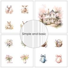Simple and Basic Design Papers - Spring is Near 15x15 cm (lille)